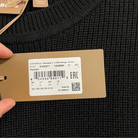 NWT - Boss by Hugo Boss Fanalian Sweater - Black - Picture 4 of 11